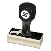 Great Pyrenäen Hunde Silhouette Rücksendeadresse Gummistempel (Stempel)