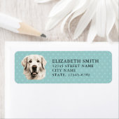 Great Pyrenäen Hunderückgabeadresse (Insitu)