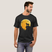 Great Pyrenäen liebt Halloween Moon T-Shirt (Vorne ganz)