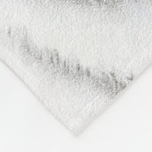 Great Pyrenäen Malerei - Original Hundekunst Fleecedecke (Ecke)