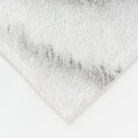 Great Pyrenäen Malerei - Original Hundekunst Fleecedecke (Ecke)