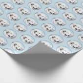 Great Pyrenäen Malerei - Original Hundekunst Geschenkpapier (Ecke)