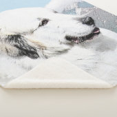 Great Pyrenäen Malerei - Original Hundekunst Sherpadecke (3/4)