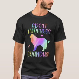 Great Pyrenäen Oma PYR Dog Nana Rainbow Waterc T-Shirt
