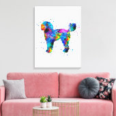 Great Pyrenäen Print | MAMA VATER Leinwanddruck (Insitu (Wohnzimmer))