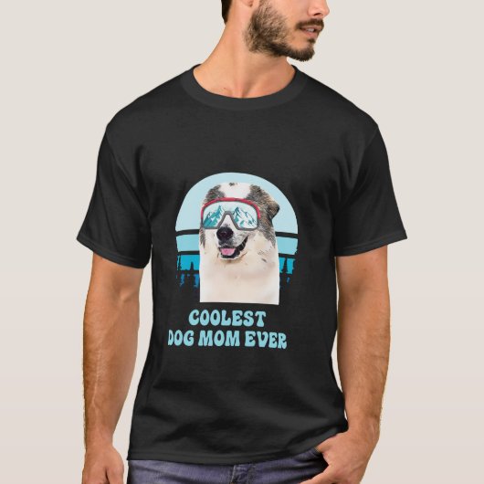 Great Pyrenäen Skifahren Winter Coolste Hunde Mama T-Shirt (Vorderseite)