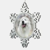 Great Pyrenäen Snowflake Ornament - Winterdesign (Rechts)