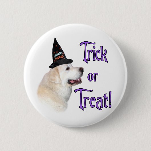Great Pyrenäen Trick Button (Vorderseite)