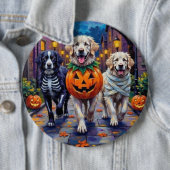 Great Pyrenäen Trick-or-Treating Halloween-Kostüm Button (Beispiel)
