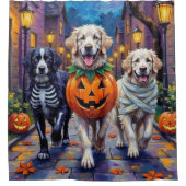 Great Pyrenäen Trick-or-Treating Halloween-Kostüm Duschvorhang (Vorderseite)