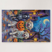 Great Pyrenäen Trick-or-Treating Halloween-Kostüm Puzzle (Horizontal)