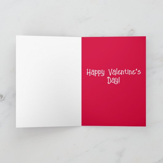 Great Pyrenäen Valentinstag Dankeskarte (Innenseite)