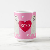Great Pyrenäen Valentinstag Kaffeetasse (Mittel)