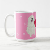 Great Pyrenäen Valentinstag Kaffeetasse (Links)