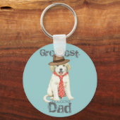 Great Pyrenäen Vater Schlüsselanhänger (Vorderseite)