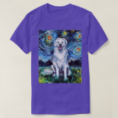 Great Pyrenäen Vollversion Starry Night Dog Art b T-Shirt (Design vorne)