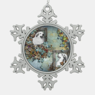 Great Pyrenäen Weihnachten Snowflake Ornament - Bl