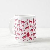 Great Pyrenäen Weihnachtsdesign Kaffeetasse (Vorderseite Links)