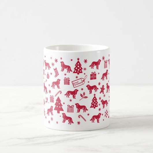 Great Pyrenäen Weihnachtsdesign Kaffeetasse (Mittel)