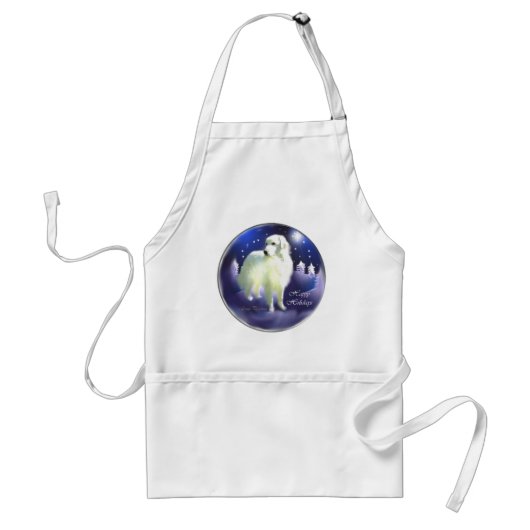 Great Pyrenäen Weihnachtsgeschenke Schürze (Vorne)