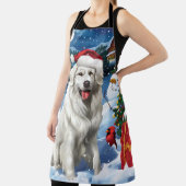 Great Pyrenäen Winter Wunderland Weihnachtsfreuden Schürze (InSitu)