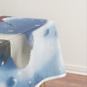 Great Pyrenäen Winter Wunderland Weihnachtsfreuden Tischdecke (Beispiel)