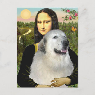 Great Pyrenees 9 - Mona Lisa Postkarte
