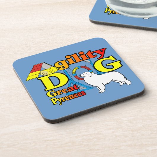 great_pyrenees_Agility Getränkeuntersetzer (Linke Seite)