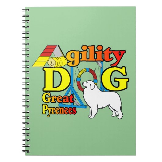 great_pyrenees_Agility Notizblock (Vorderseite)