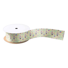 Great Pyrenees Birthday Satin Ribbon in Yellow Satinband