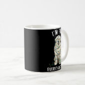 Great Pyrenees Christmas I'm Fine Everything Is Fi Kaffeetasse (VorderseiteRechts)