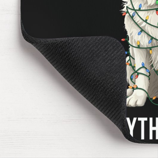 Great Pyrenees Christmas I'm Fine Everything Is Fi Mousepad (Ecke)