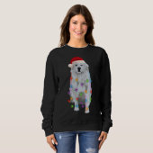 Great Pyrenees Christmas Lights Xmas Patou Pyrenea Sweatshirt (Vorne ganz)