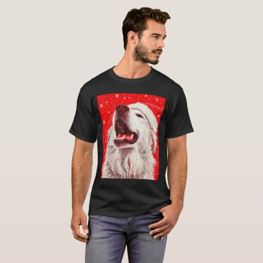 Great Pyrenees Christmas  T-Shirt (Vorne ganz)