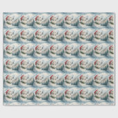 Great Pyrenees Christmas Wrapping Paper Geschenkpapier (Flach)