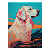 Great Pyrenees Dog 001 - Bruno Pokopen Poster (Vorderseite)