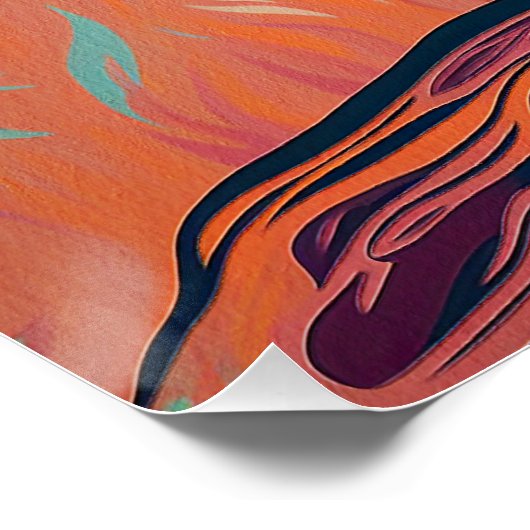 Great Pyrenees Dog 001 - Bruno Pokopen Poster (Ecke)