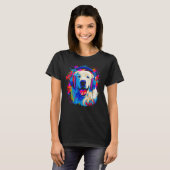 Great Pyrenees Dog DJ Music T-Shirt (Vorne ganz)
