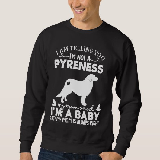 Great Pyrenees Dog For Women Mom Mama Dog Sweatshirt (Vorderseite)
