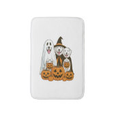 Great Pyrenees Dog Ghost Witch Halloween Matching  Badematte (Vorderseite Vertikal)