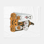 Great Pyrenees Dog Ghost Witch Halloween Matching  Fleecedecke (Vorderseite (Horizontal))