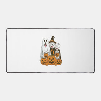 Great Pyrenees Dog Ghost Witch Halloween Matching  Schreibtischunterlage