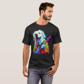 Great Pyrenees Dog Guitar T-Shirt (Vorne ganz)