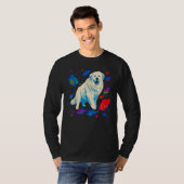 Great Pyrenees  Dog in Space T-Shirt (Vorne ganz)