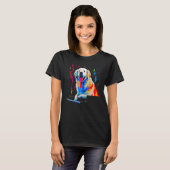 Great Pyrenees Dog Piano T-Shirt (Vorne ganz)