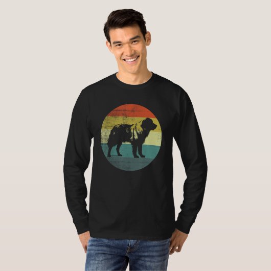 Great Pyrenees Dog Retro Style T-Shirt (Vorne ganz)