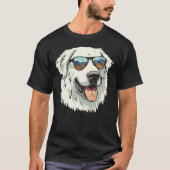 Great Pyrenees Dog Sunglasses T-Shirt (Vorderseite)