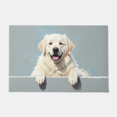 Great Pyrenees Fußmatten Kunst Fußmatte (Vorderseite)