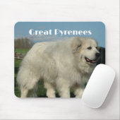 Great Pyrenees-Mauspad Mousepad (Mit Mouse)