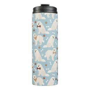 Great Pyrenees Paws and Bones Thermal Tumbler Thermosbecher